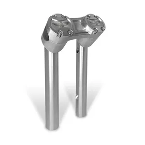 HeinzBikes HeinzBikes, Clubstyle pullback risers 10". Silver/Silver