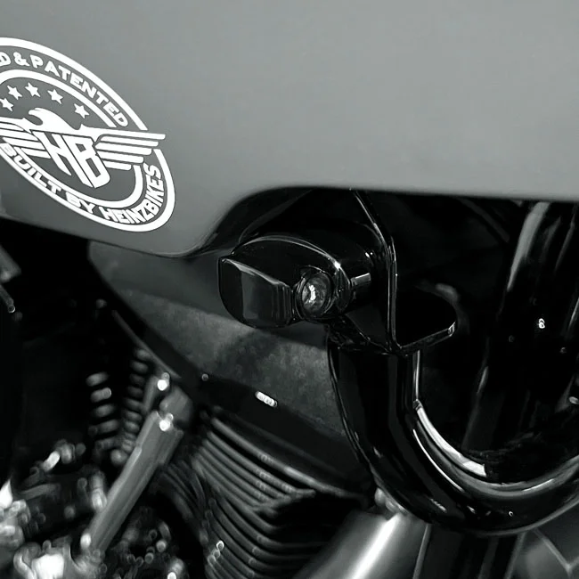 HeinzBikes ST Nano front signals. Black