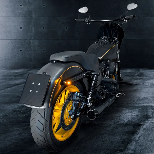HeinzBikes Nano Winglets 3-1 taillight/turn signals. Black