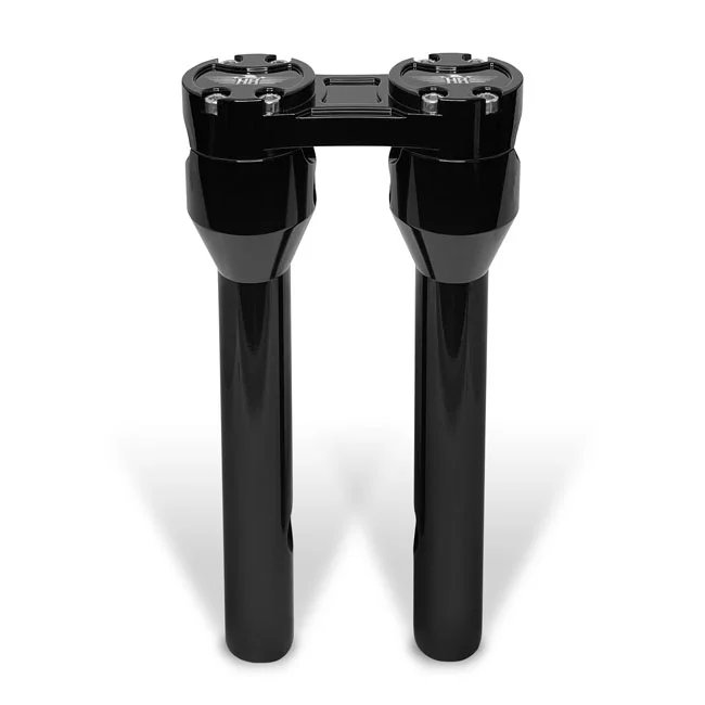 HeinzBikes Clubstyle straight risers 8". Black/Black