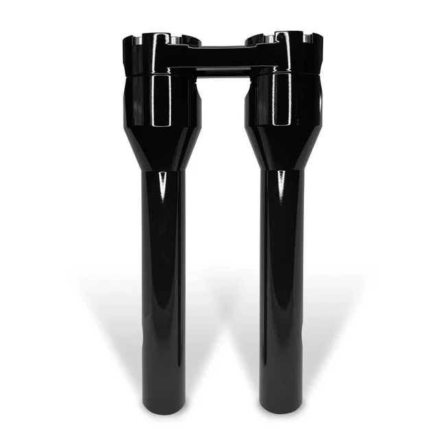 HeinzBikes Clubstyle straight risers 8". Black/Black