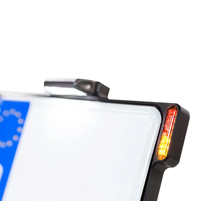HeinzBikes All-in-One license plate bracket. Black