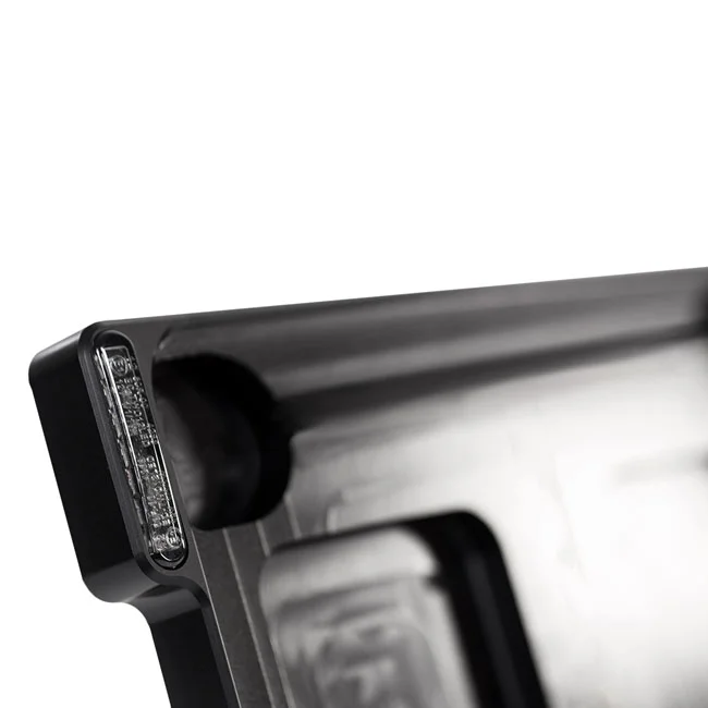 HeinzBikes All-in-One license plate bracket. Black