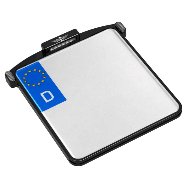 HeinzBikes All-In-One Micro license plate holder. Black