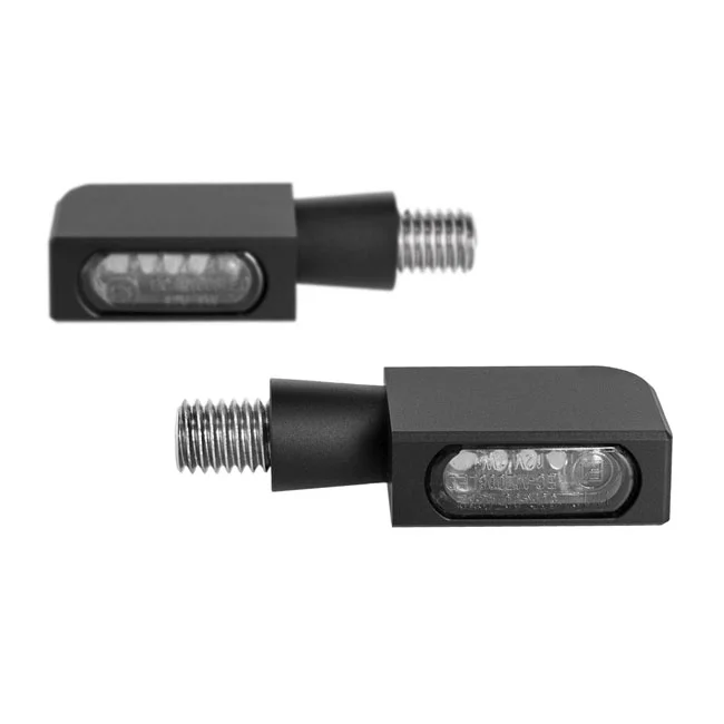 HeinzBikes Blokk Line micro LED turn signals. Black