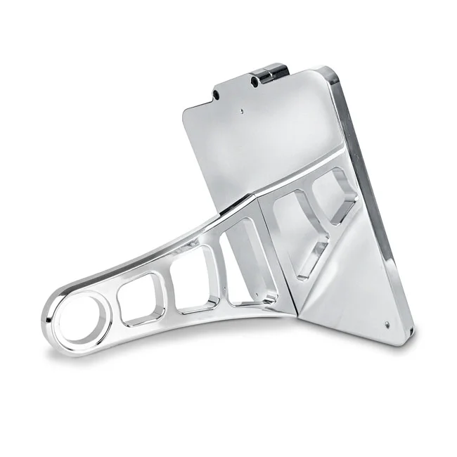 HeinzBikes Side mount license plate bracket. Chrome