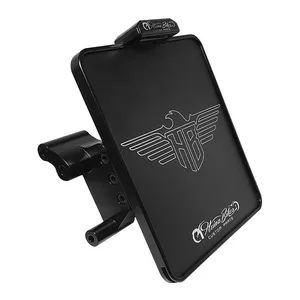 HeinzBikes HeinzBikes, side mount license plate bracket. Black