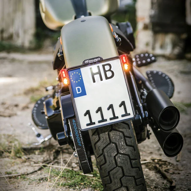 HeinzBikes All-In license plate bracket with taillight