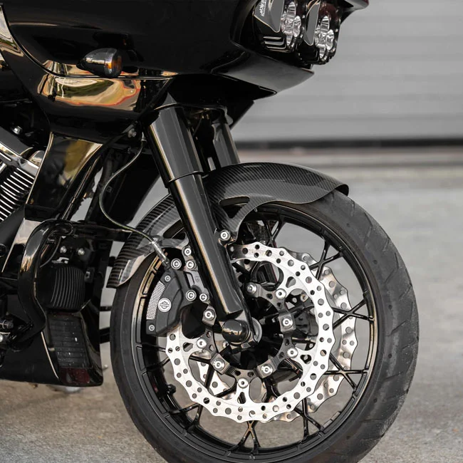 Arlen Ness Ness, 19" Pro Sport front fender. Carbon fiber