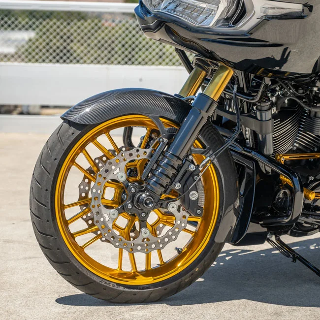 Arlen Ness Ness, 19" Carbon Fiber Wrapper Front Fender
