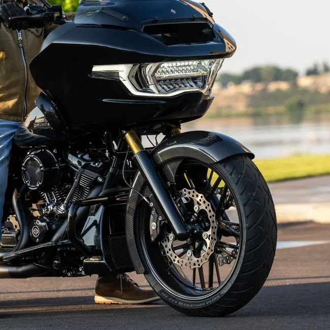 Arlen Ness Ness, carbon fiber Rapper front fender. Fat 21