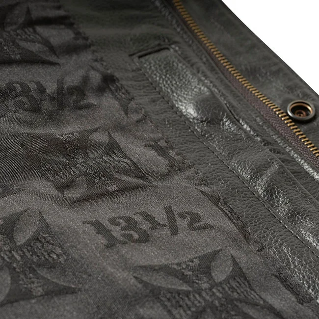 West Coast Choppers WCC x 13 1/2 Dominator leather riding vest