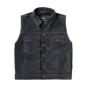 West Coast Choppers WCC x 13 1/2 Dominator RAW denim riding vest