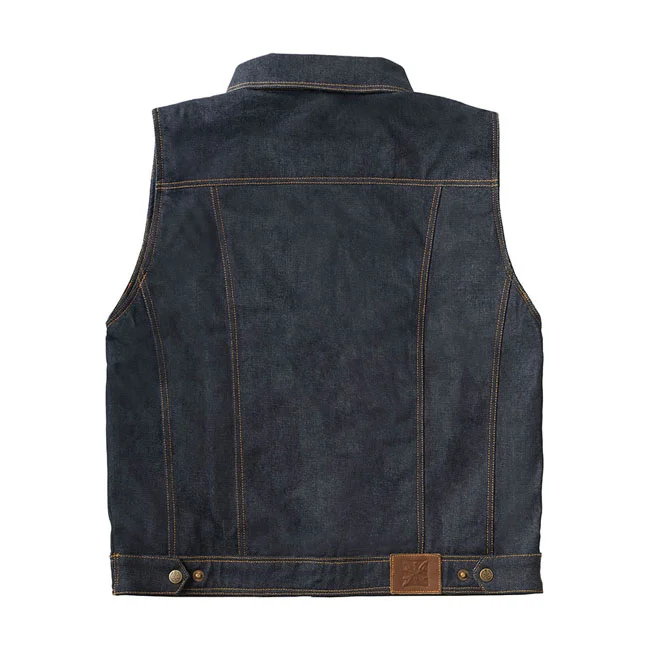 West Coast Choppers WCC x 13 1/2 Dominator RAW denim riding vest
