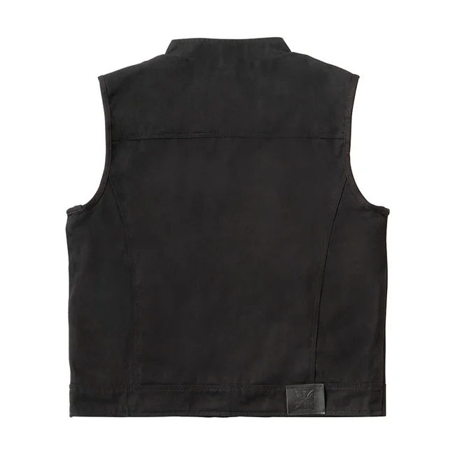 West Coast Choppers WCC x 13 1/2 Dominator black canvas riding vest