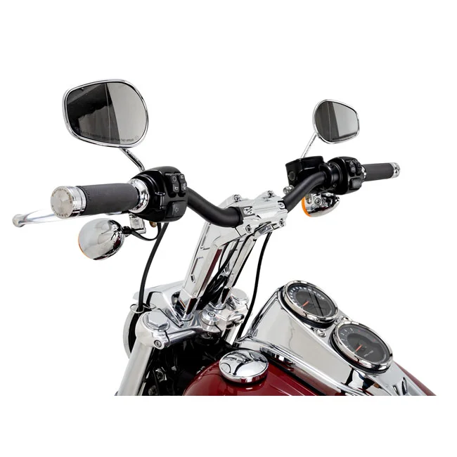 Performance Machine PM, 1-1/4" Phatbar & 12" riser kit. Chrome