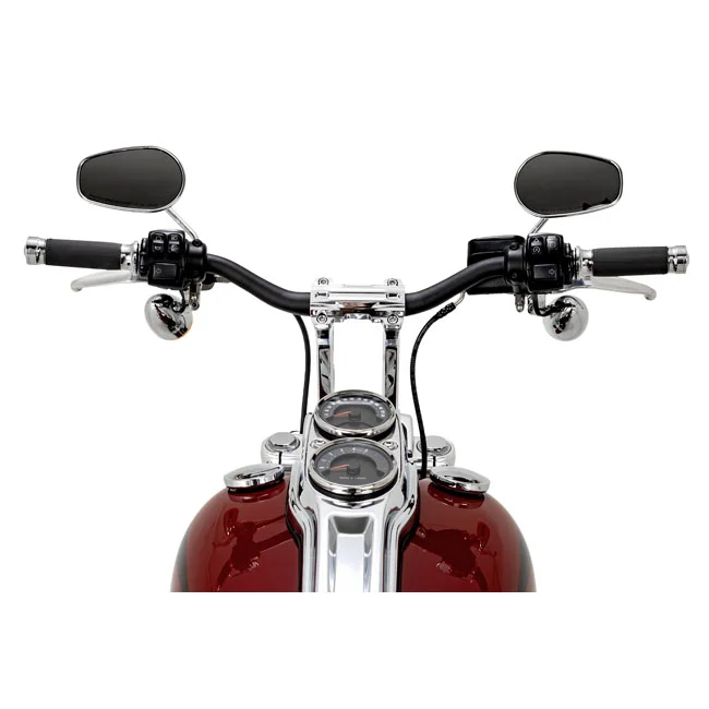 Performance Machine PM, 1-1/4" Phatbar & 12" riser kit. Chrome