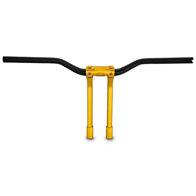 Performance Machine PM, 1-1/4" Phatbar & 14.5" riser kit. Gold Ops