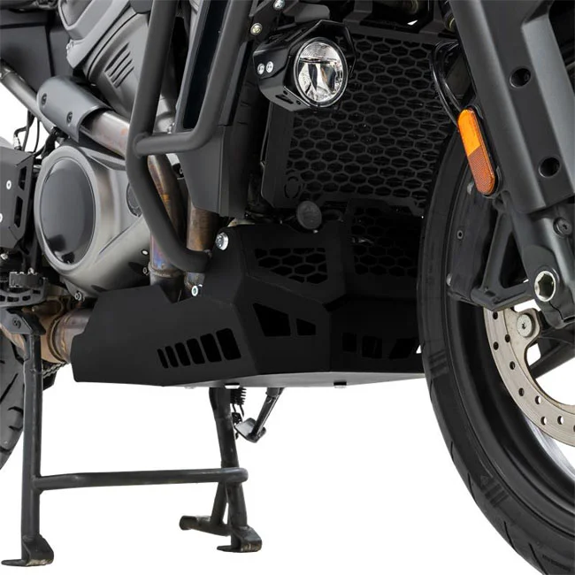 Zieger Skid plate / crankcase guard. Black