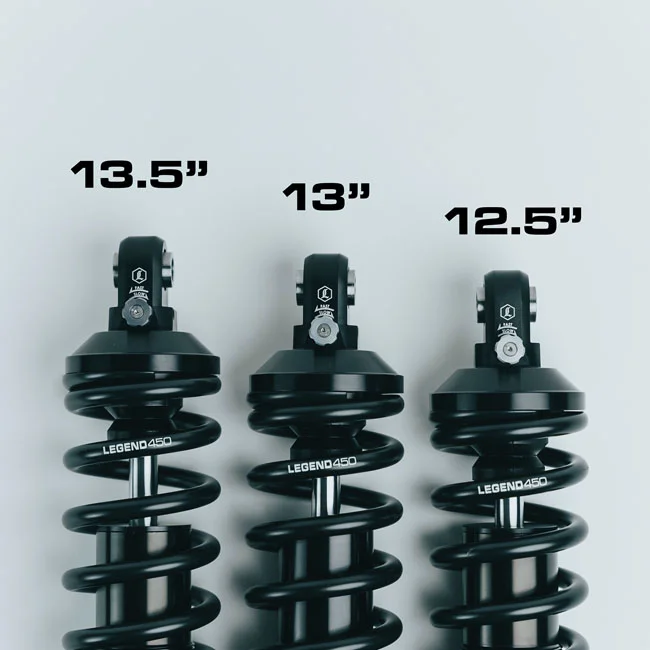 Legend Air Suspension Revo-A shock set. STD Duty. 13". Black