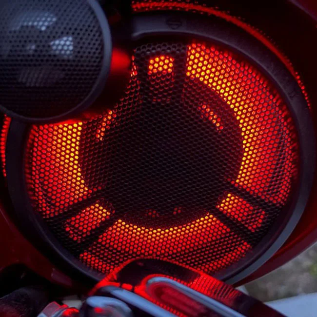 Custom Dynamics Dynamics, ProGLOW LED fairing speaker lights. Upper