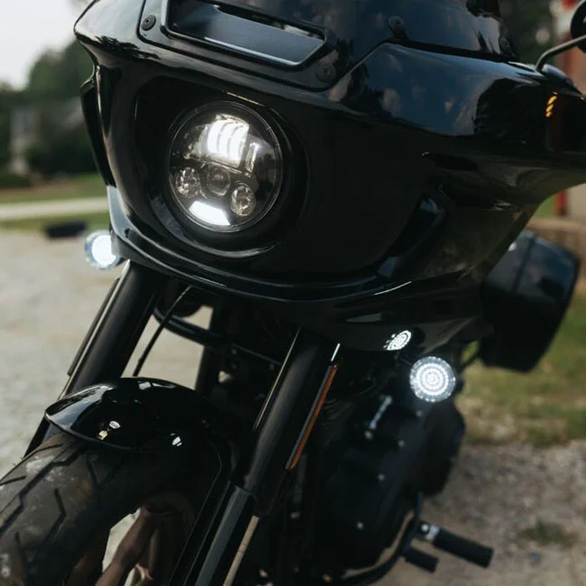 Custom Dynamics 5.75 BLACK LED HEADLAMP ECE