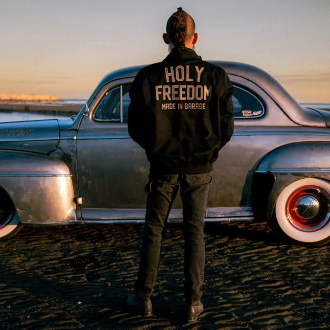 Holy Freedom Freedom Crew Bomber jacket black