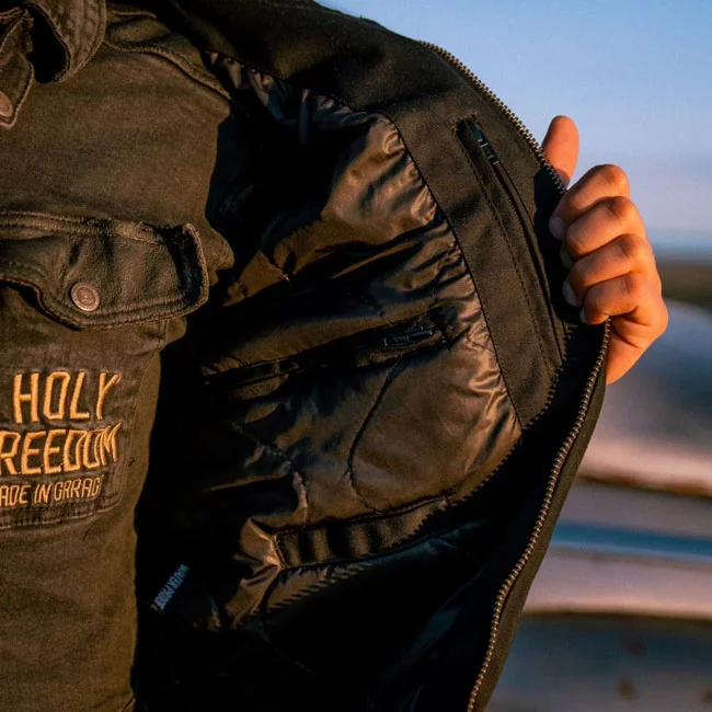 Holy Freedom Freedom Crew Bomber jacket black