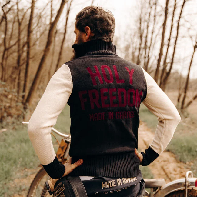 Holy Freedom Freedom Dirtrack sweatshirt black/white