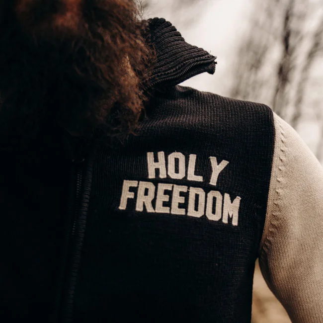Holy Freedom Freedom Dirtrack sweatshirt black/white