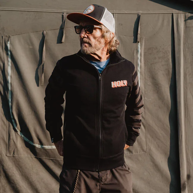 Holy Freedom Freedom Chop zip sweatshirt black/grey