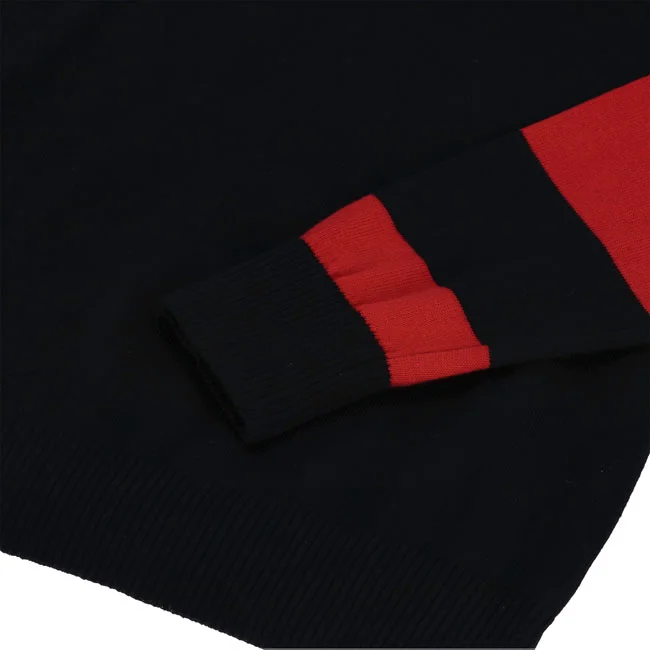 13 and a half company 1/2 Outlaw half-zip sweater black/red