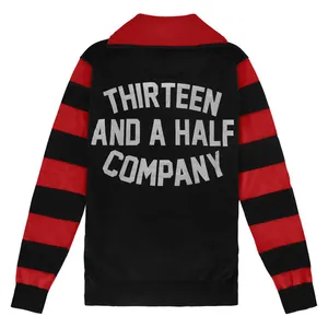 13 and a half company 13 1/2 Outlaw half-zip sweater black/red