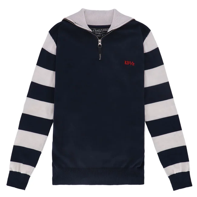 13 and a half company 1/2 Outlaw half-zip sweater navy/offwhite