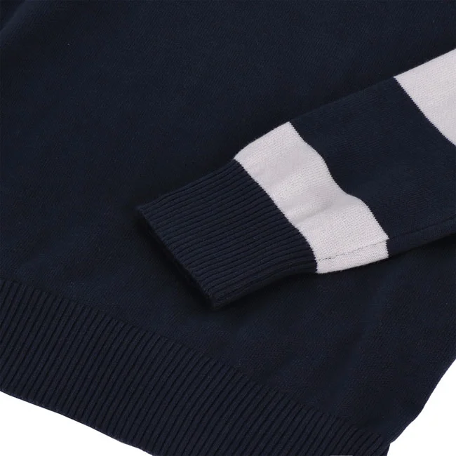 13 and a half company 1/2 Outlaw half-zip sweater navy/offwhite