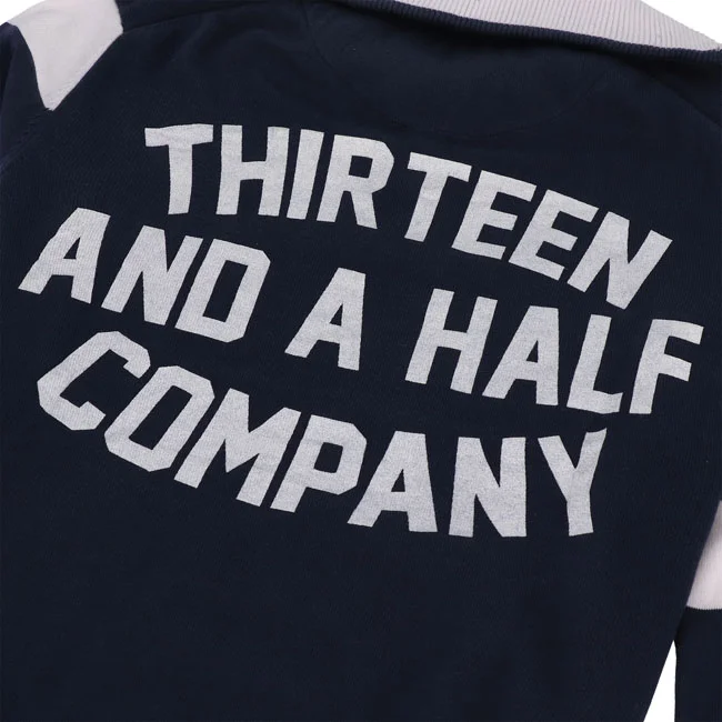 13 and a half company 1/2 Outlaw half-zip sweater navy/offwhite