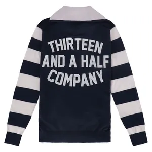 13 and a half company 13 1/2 Outlaw half-zip sweater navy/offwhite