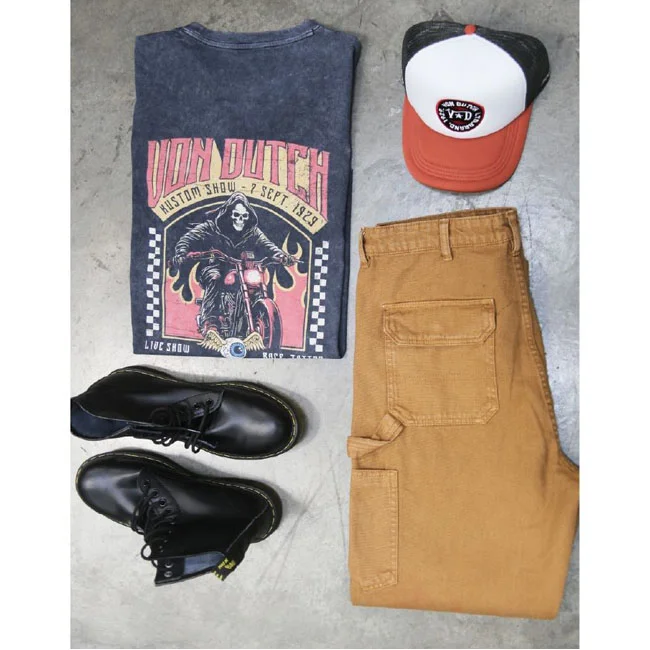 Von Dutch Dutch Reaper t-shirt washed black