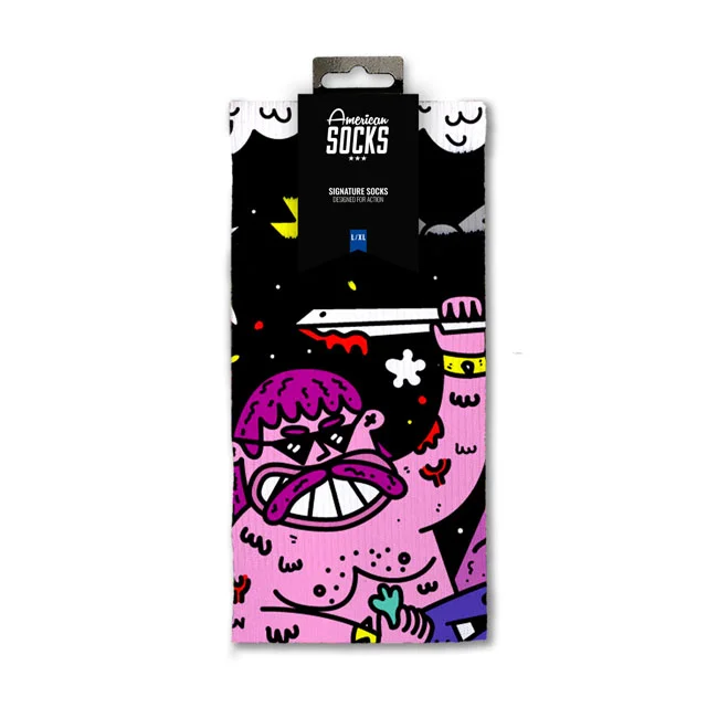 American Socks Barbarian Signature socks black