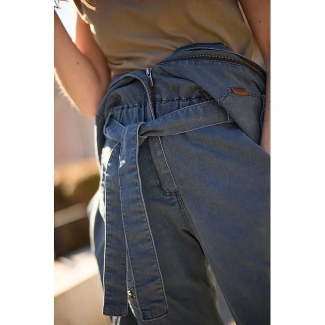 By City City Black Hawk ladies overall denim
