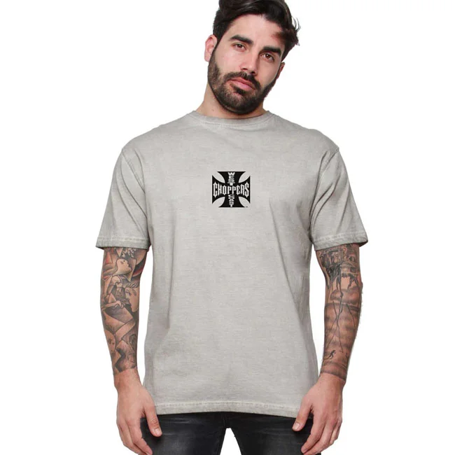 West Coast Choppers WCC Og Lbc Cross t-shirt Vintage grey wash