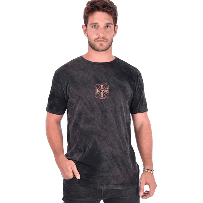 West Coast Choppers WCC Motorcycle Co. Vintage t-shirt black wash