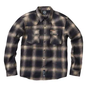 West Coast Choppers WCC Outlaw Flannel shirt olive/beige