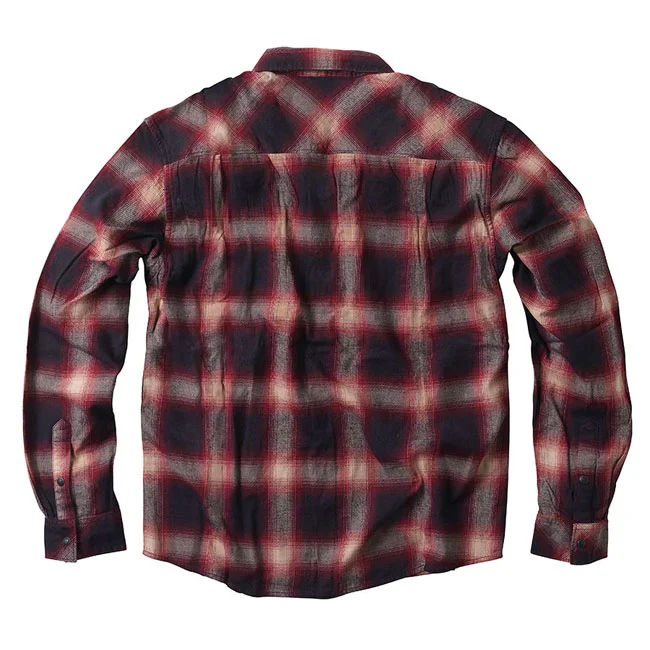 West Coast Choppers WCC Outlaw Flannel shirt red/grey