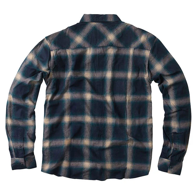West Coast Choppers WCC Outlaw Flannel shirt blue/beige