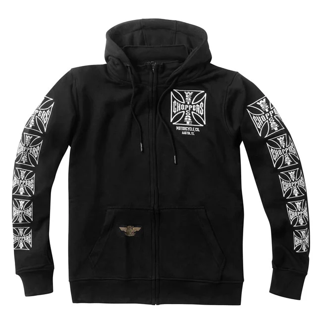 West Coast Choppers WCC Dominator zip hoodie black