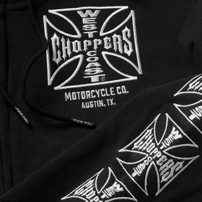 West Coast Choppers WCC Dominator zip hoodie black