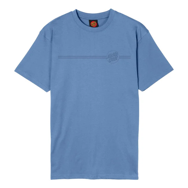 Santa Cruz Cruz Tonal Opus Dot Stripe t-shirt azure blue
