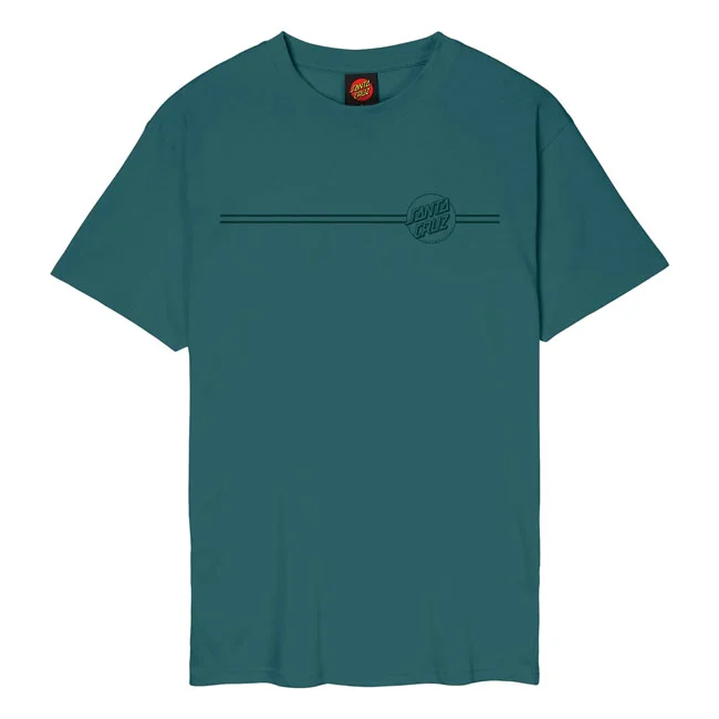 Santa Cruz Cruz Tonal Opus Dot Stripe t-shirt cosmic teal