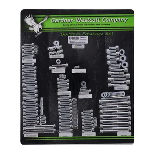 Gardner-Westcott GW, builders fastener set. Allen head. Chrome